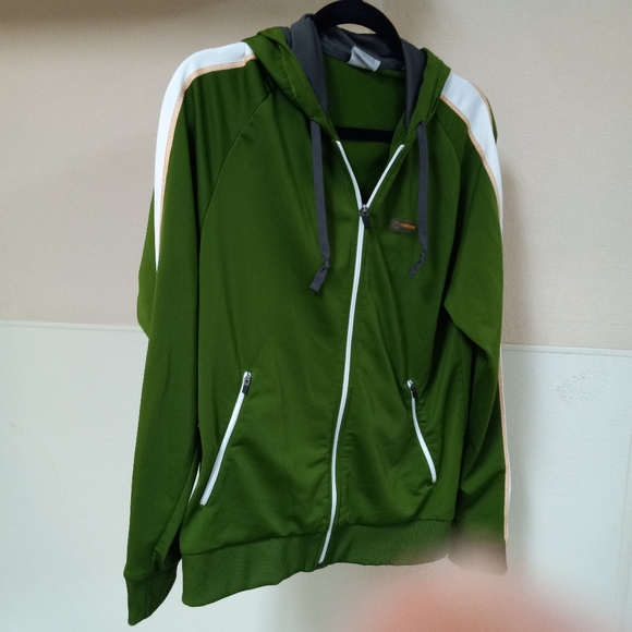 TIMBERLAND GREEN UNISEX VINTAGE ATHLEISURE TRACK JACKET β MEN'S S β WOMEN'S M - Picture 4 of 8
